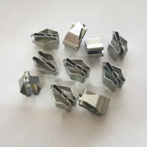 Custom High Precision Stamping Service Metal Spring Clip Copper Brass Nickel Plated Clip